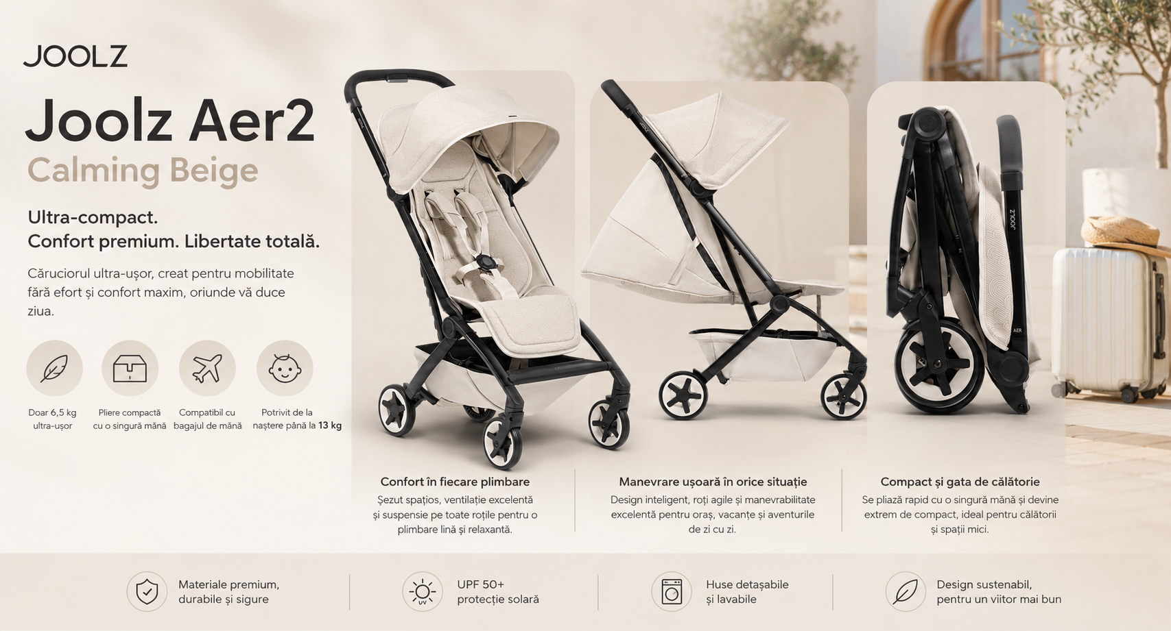 Carucior Joolz Aer2 Calming Beige